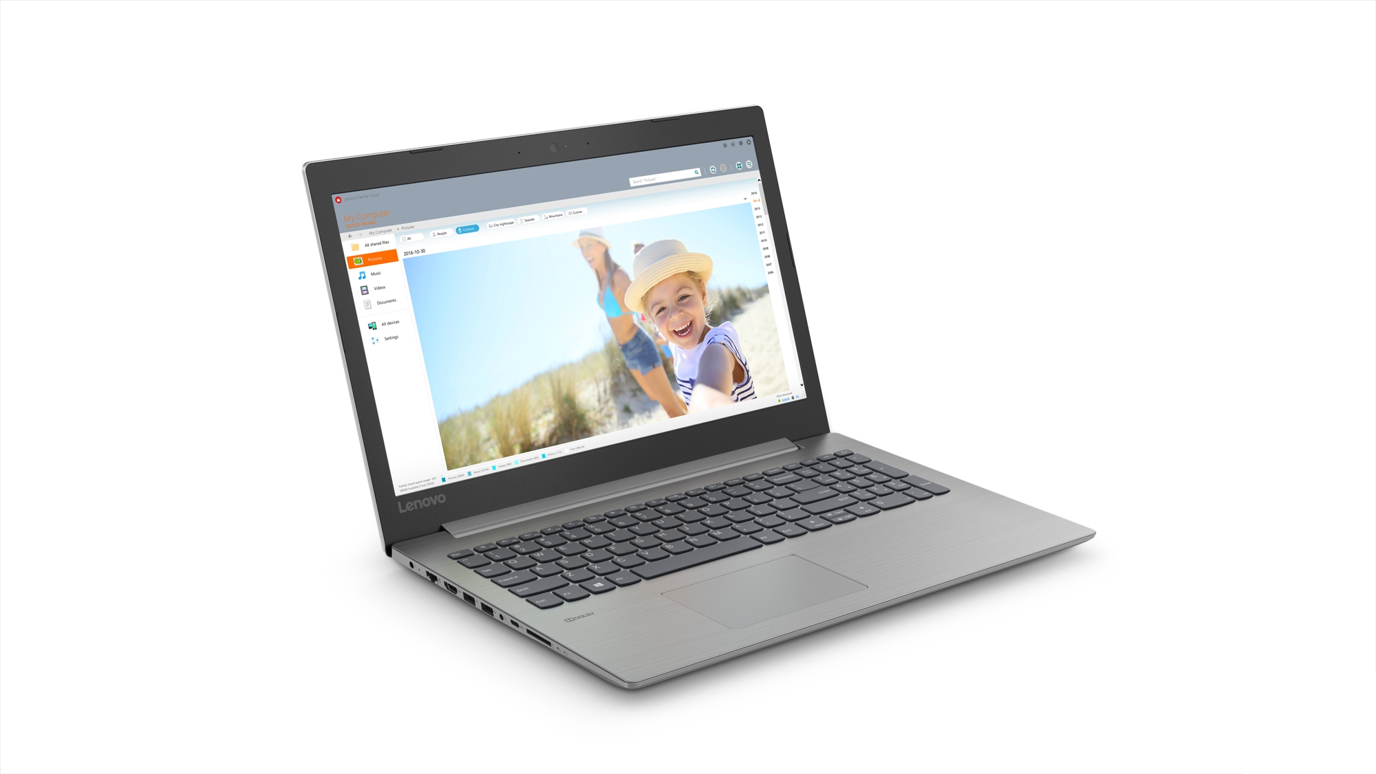 Lenovo IdeaPad 330-15AST AMD A6 A6-9225 Computer portatile 39,6 cm (15.6") HD 4 GB DDR4-SDRAM 1 TB HDD Wi-Fi 5 (802.11ac) Windows 10 Home Italiano Grigio, Platino