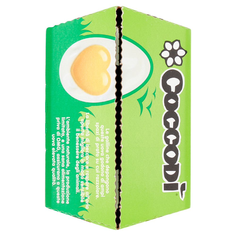 Coccodì Free 4 Uova Fresche da allevamento all'Aperto 220 g