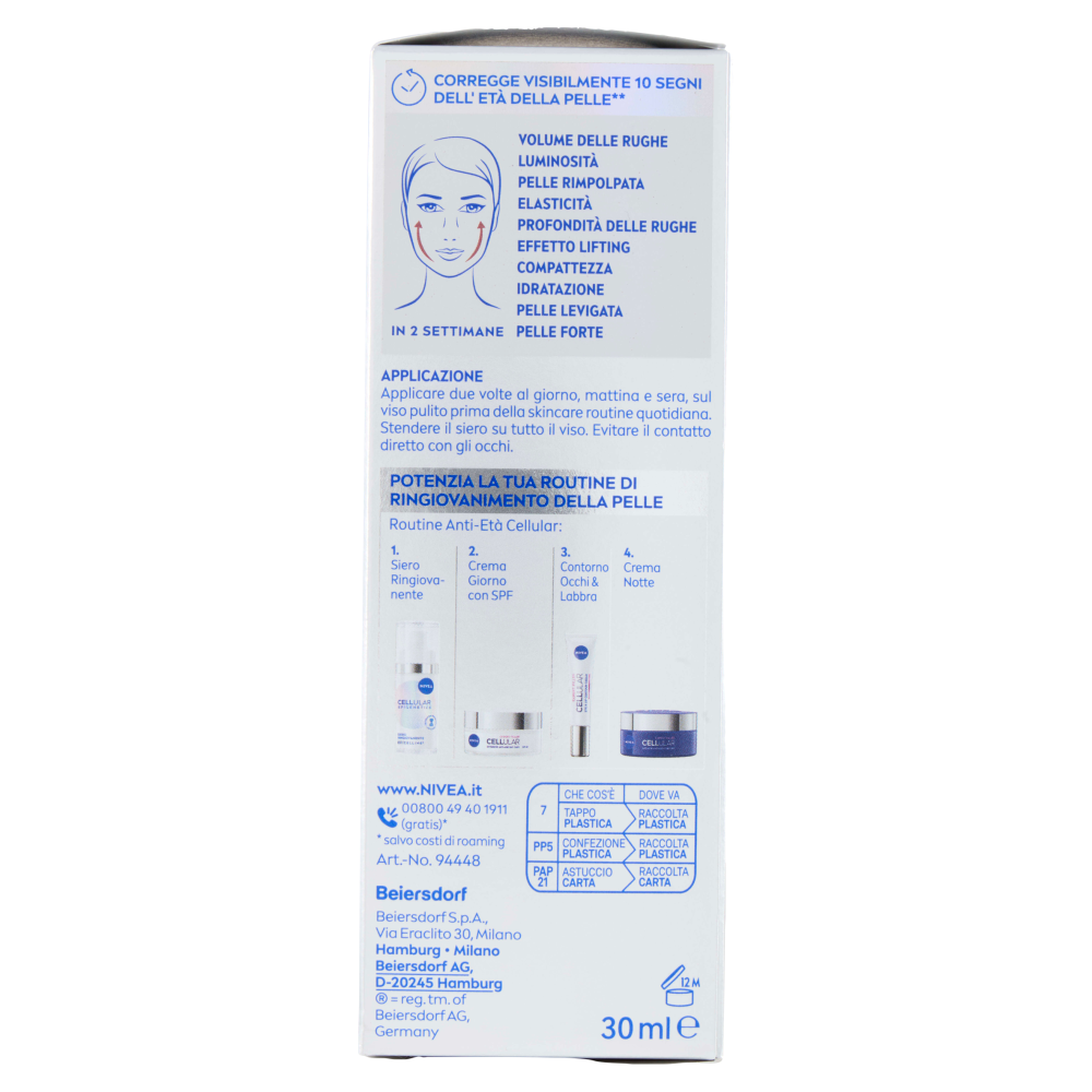 Nivea Cellular Epigenetics Siero Ringiovanente con Epicelline 30 ml