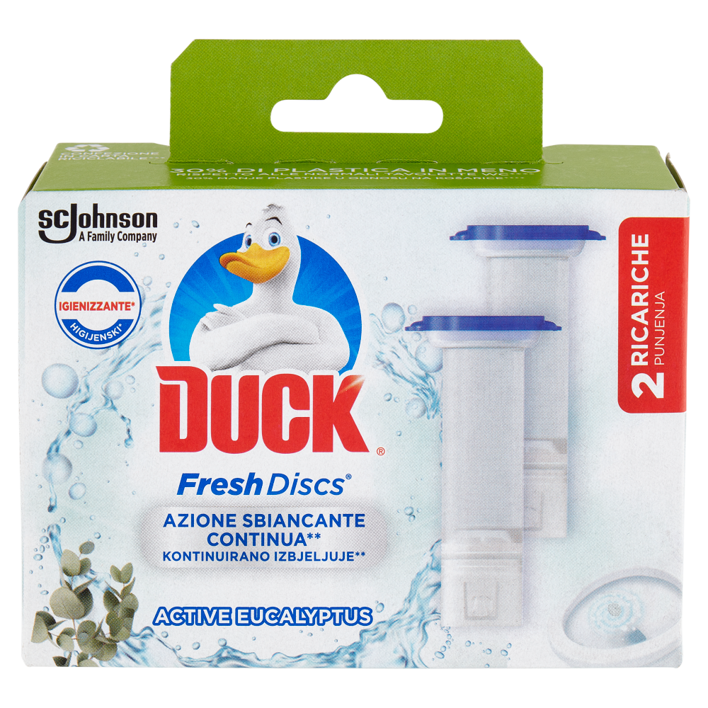 Duck Fresh Discs - Doppia Ricarica, Fragranza Eucalipto 2 x 36ml