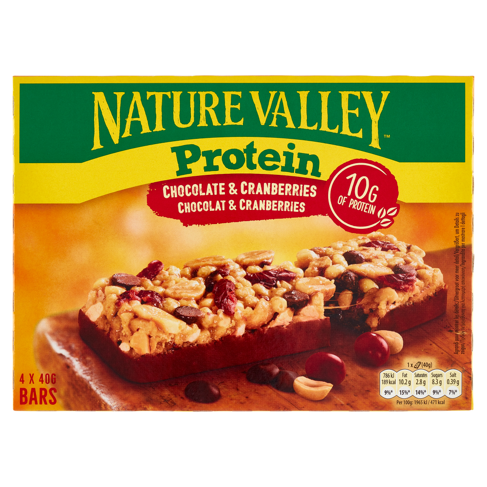 Nature Valley Protein Chocolate & Cranberries 4 x 40 g