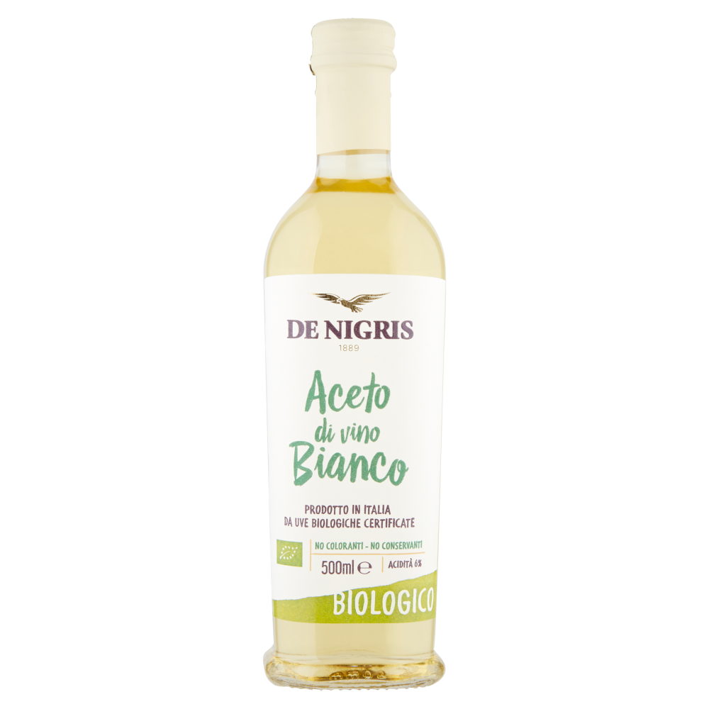 De Nigris Aceto di vino Bianco Biologico 500 ml