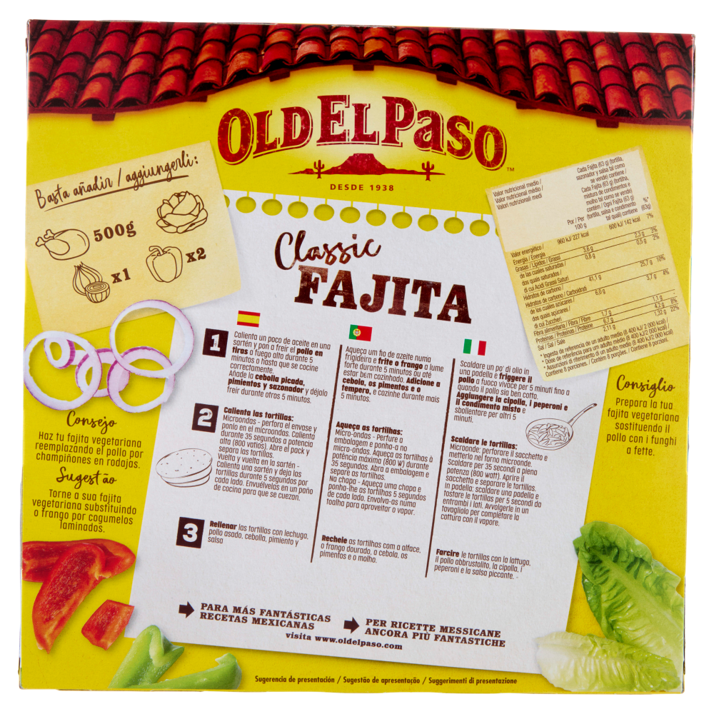Old El Paso Fajita the Kit Original Barbacoa 500 g