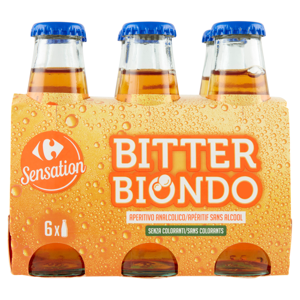 Carrefour Sensation Bitter Biondo 6 x 100 ml