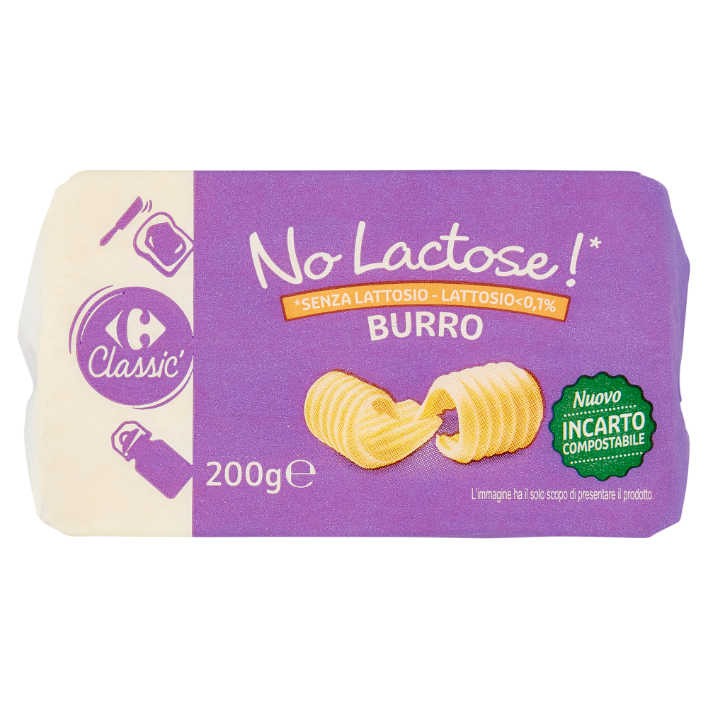 Carrefour Classic No Lactose!* Burro 200 g