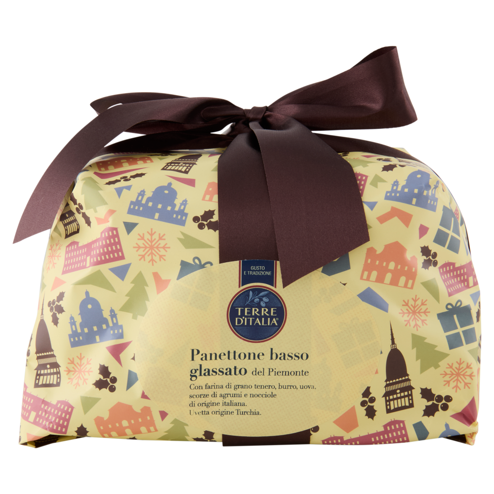 Terre d'Italia Panettone basso glassato del Piemonte 1000 g