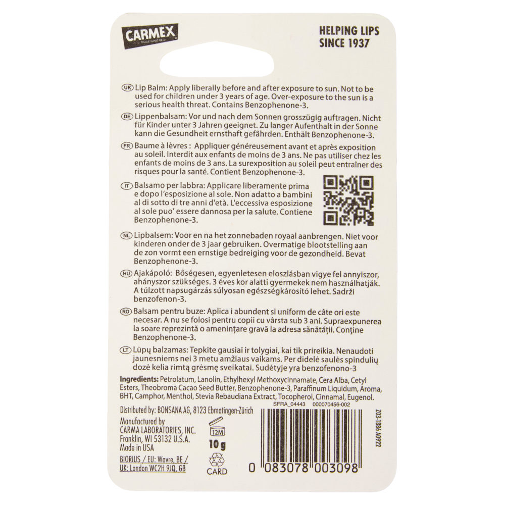 Carmex Cherry SPF 15 10 g