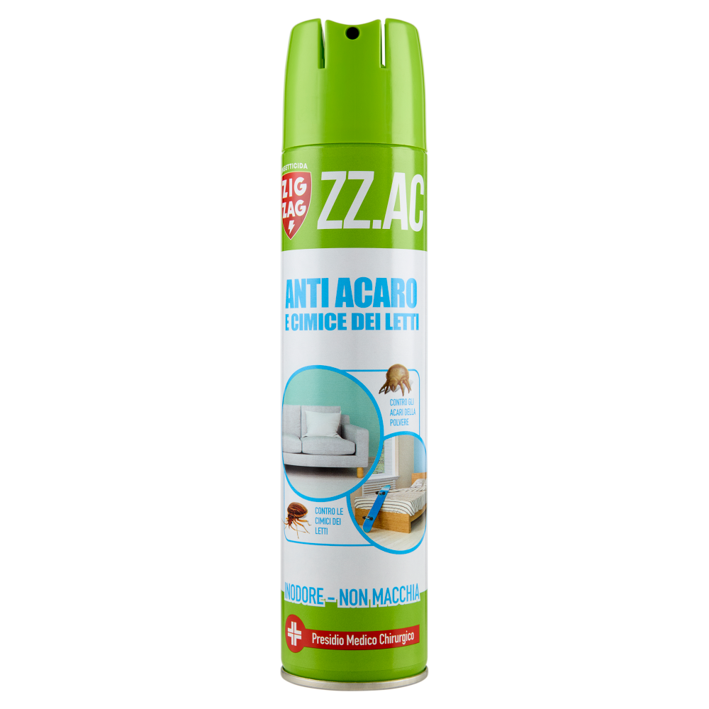 Zig Zag Insetticida ZZ.AC Anti Acaro e Cimici dei Letti 300 ml