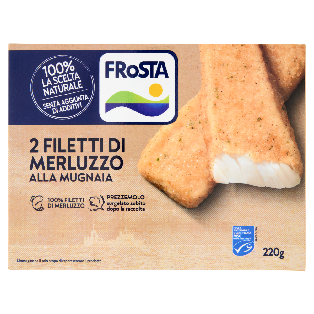 FRoSTA 2 Filetti di Merluzzo alla Mugnaia 220 g