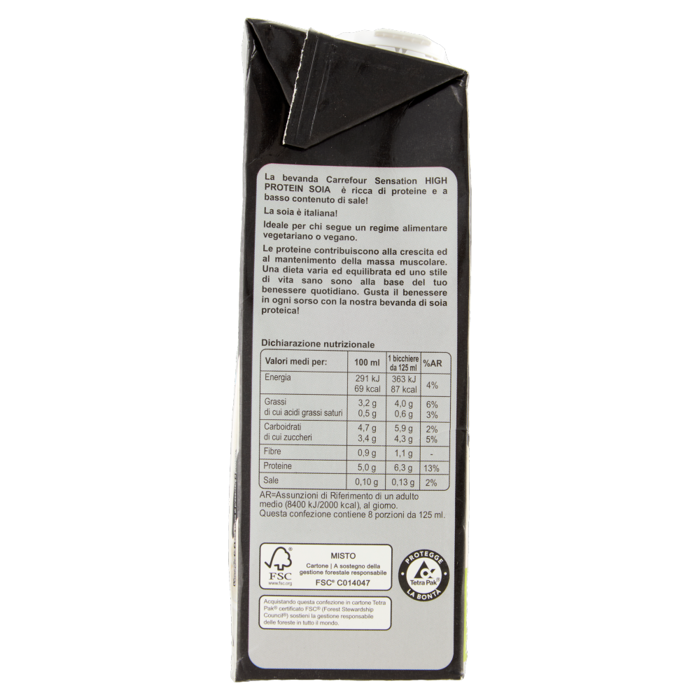 Carrefour Sensation High Protein Soia 1 L