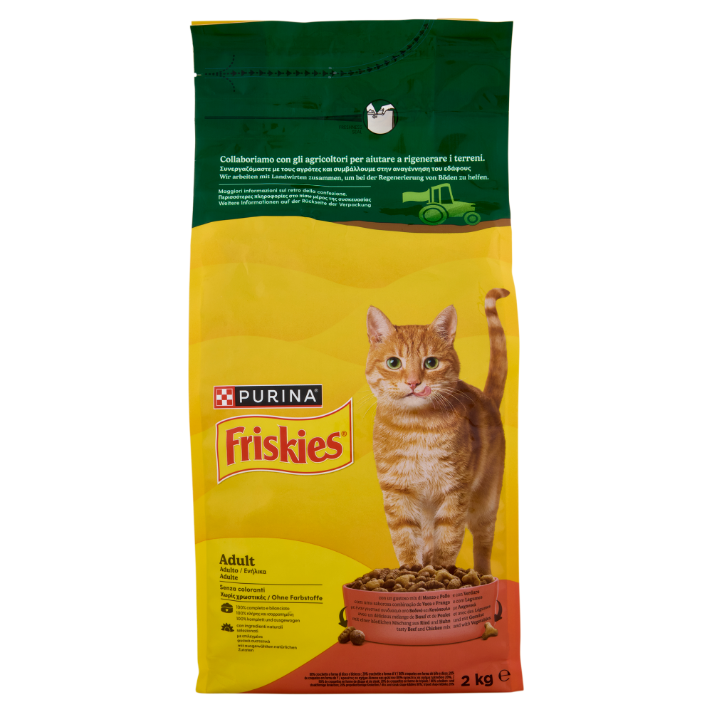 PURINA FRISKIES Adult Manzo e Pollo e con Verdure 2kg