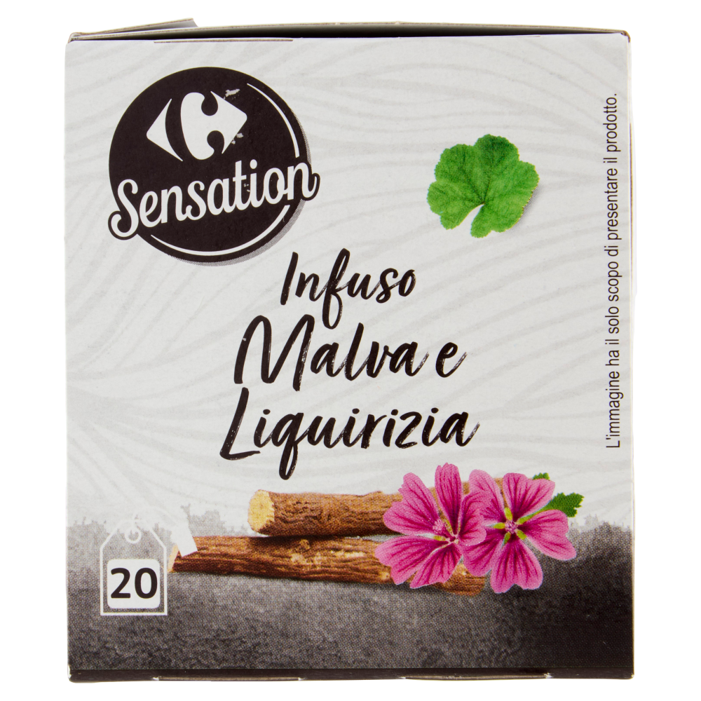 Carrefour Sensation Infuso Malva e Liquirizia filtri 20 x 1,5 g
