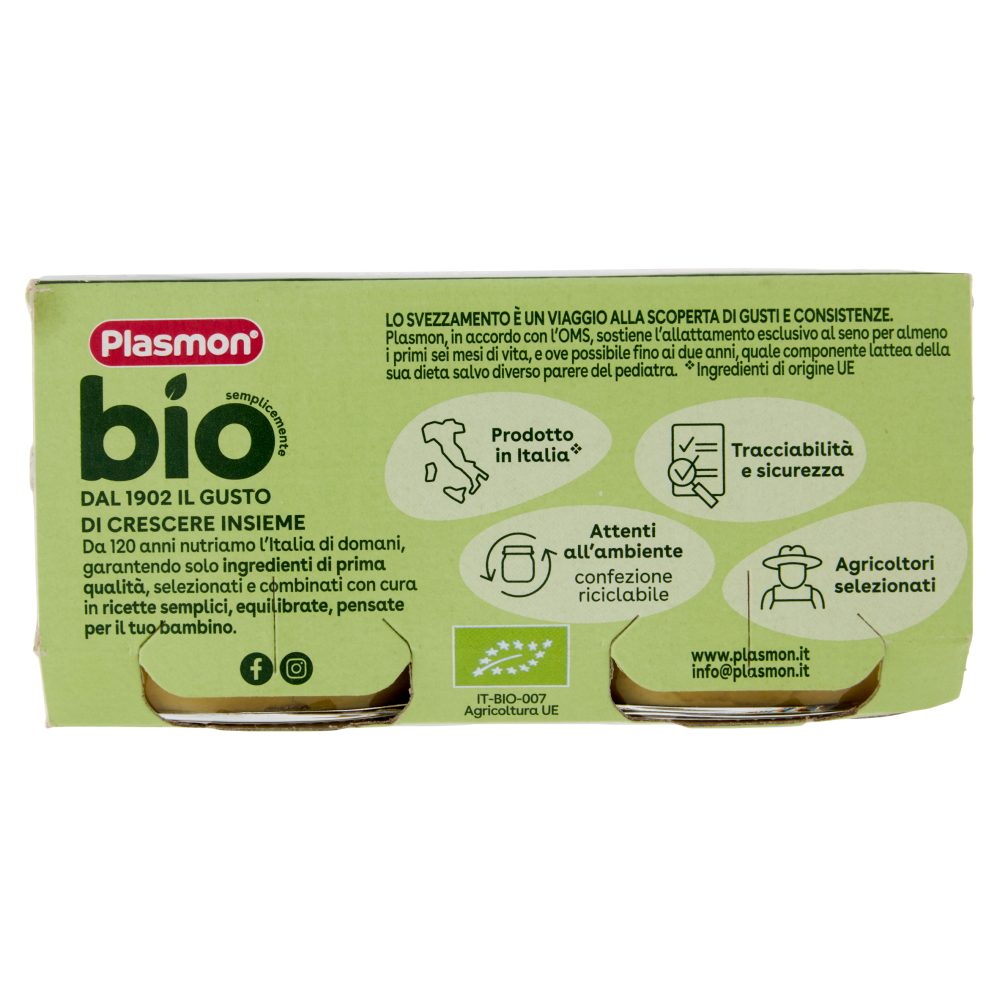Plasmon semplicemente bio piselli 2 x 80 g