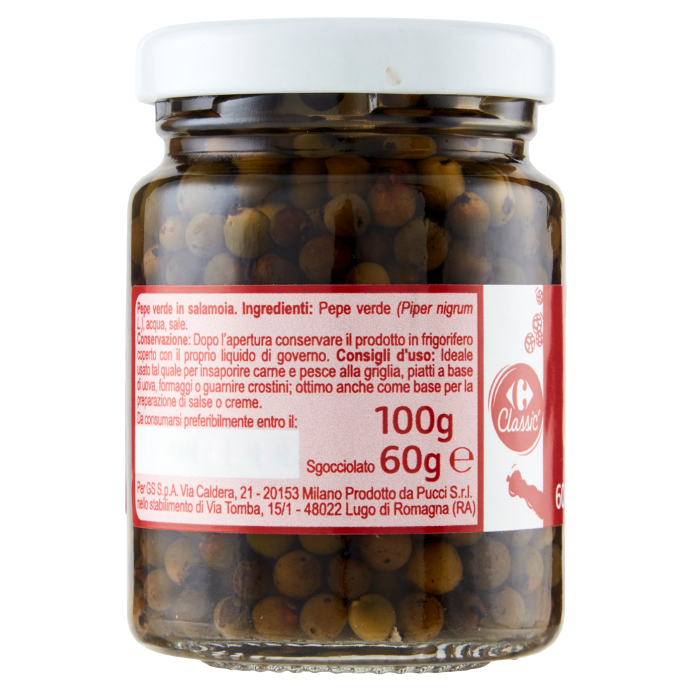 Carrefour Classic Pepe Verde in Salamoia 60 g