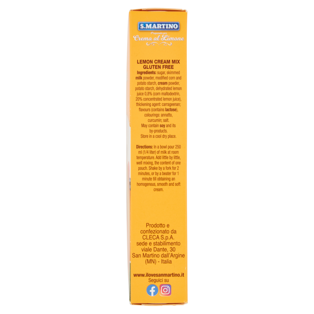 S.Martino Preparato per Crema al Limone 2 Buste 140 g