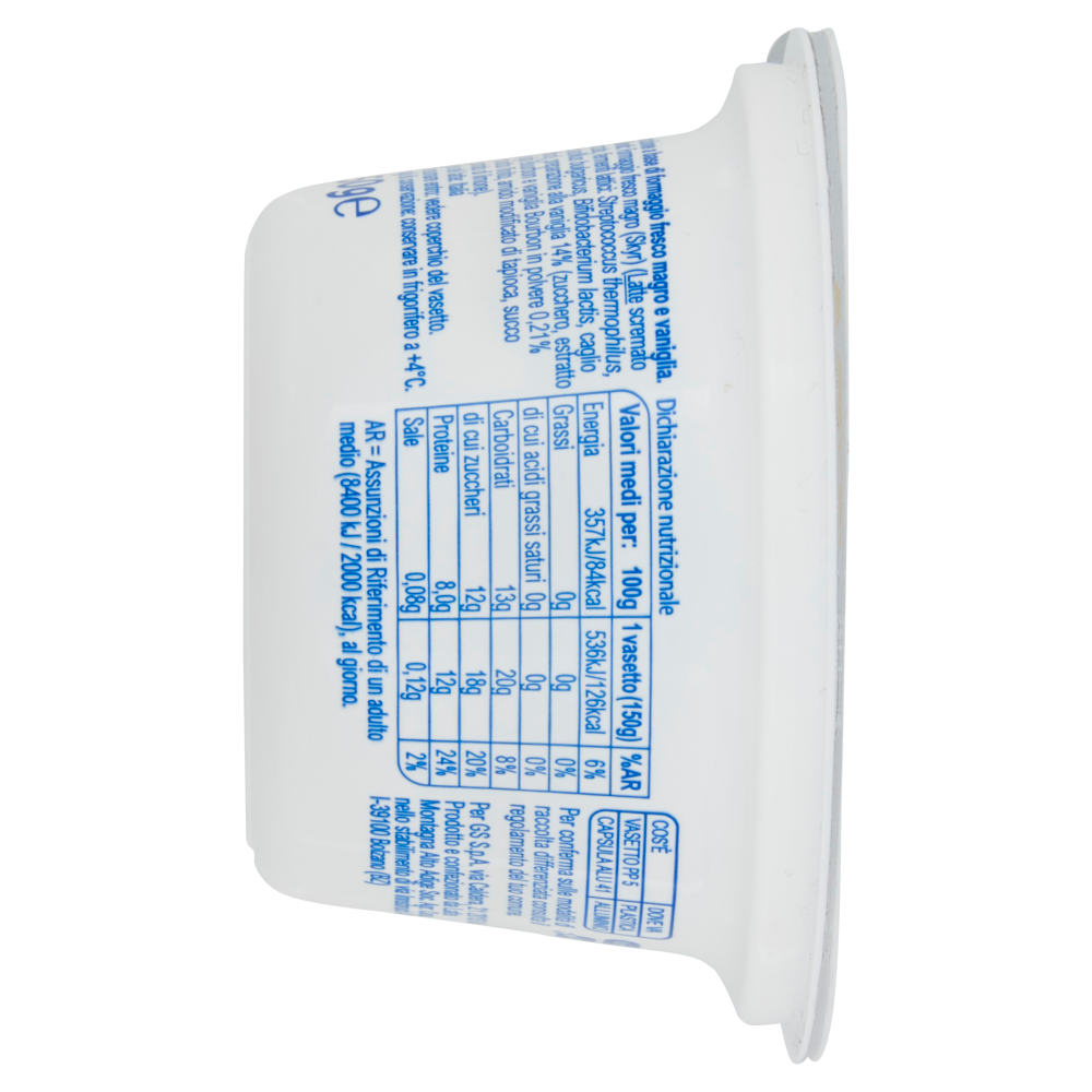 Carrefour Sensation Skyr Vaniglia 0% di grassi 150 g