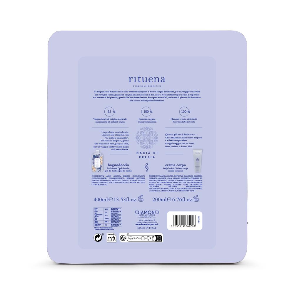 RITUENA MAGIA DI PERSIA GIFT SET IN LATTA (SG 400ML+ BL 200ML)