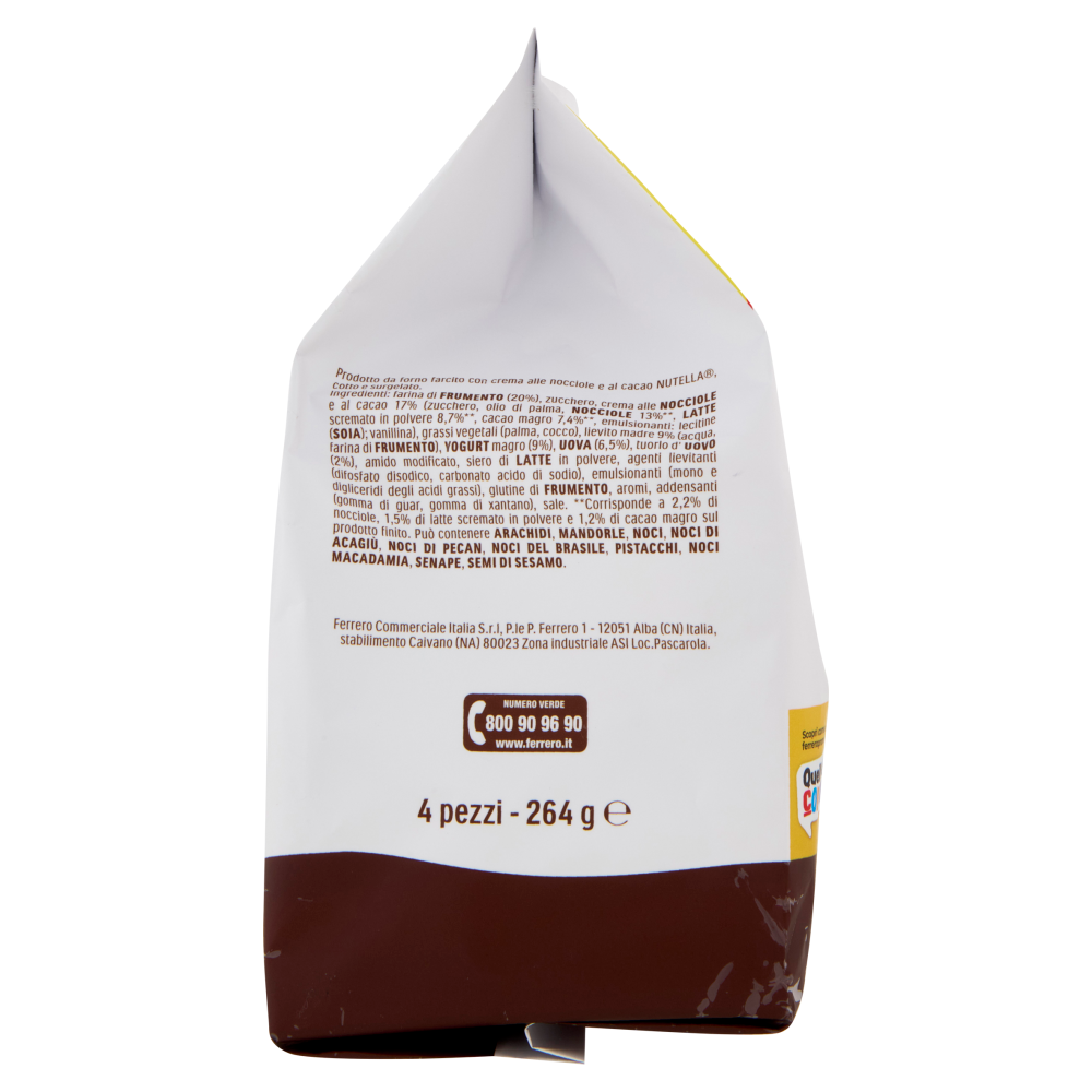 nutella muffin 4 pezzi 264 g