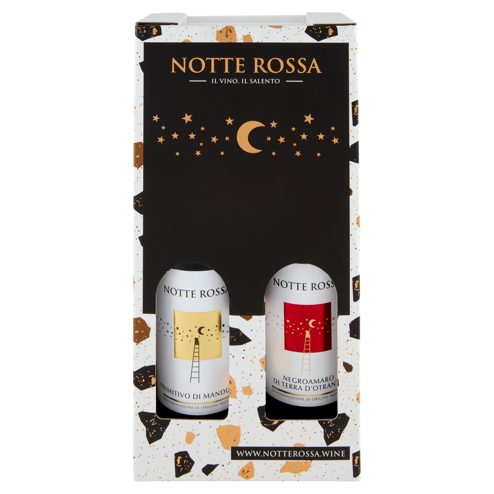Notte Rossa Primitivo di Manduria DOP + Negroamaro di Terra d'Otranto DOP 2 x 0,75 L