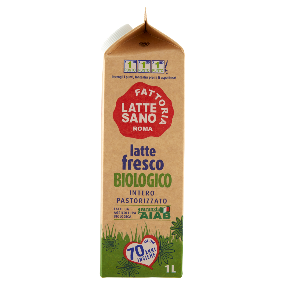 Fattoria Latte Sano BioSano latte fresco Biologico Intero Pastorizzato 1 L