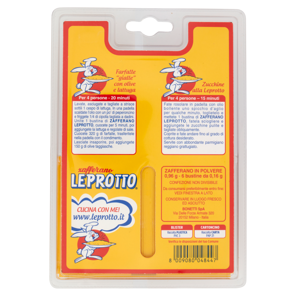 Leprotto zafferano 6 x 0,16 g