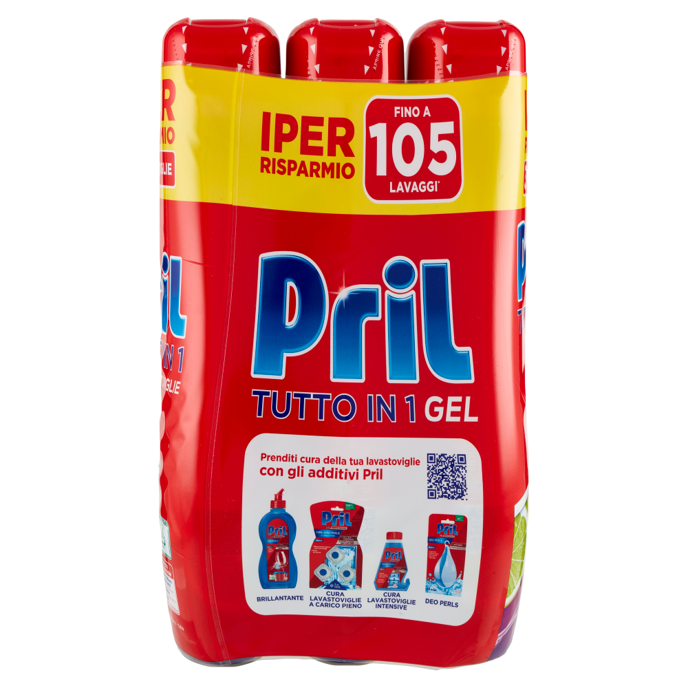 PRIL Tutto in 1 Gel Limone 3x630ml
