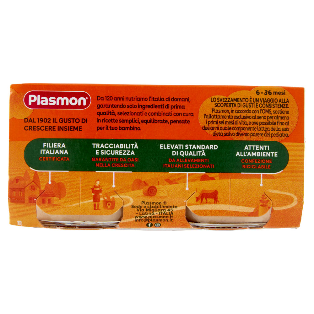 Plasmon Omogeneizzato Vitello con cereale 2 x 80 g