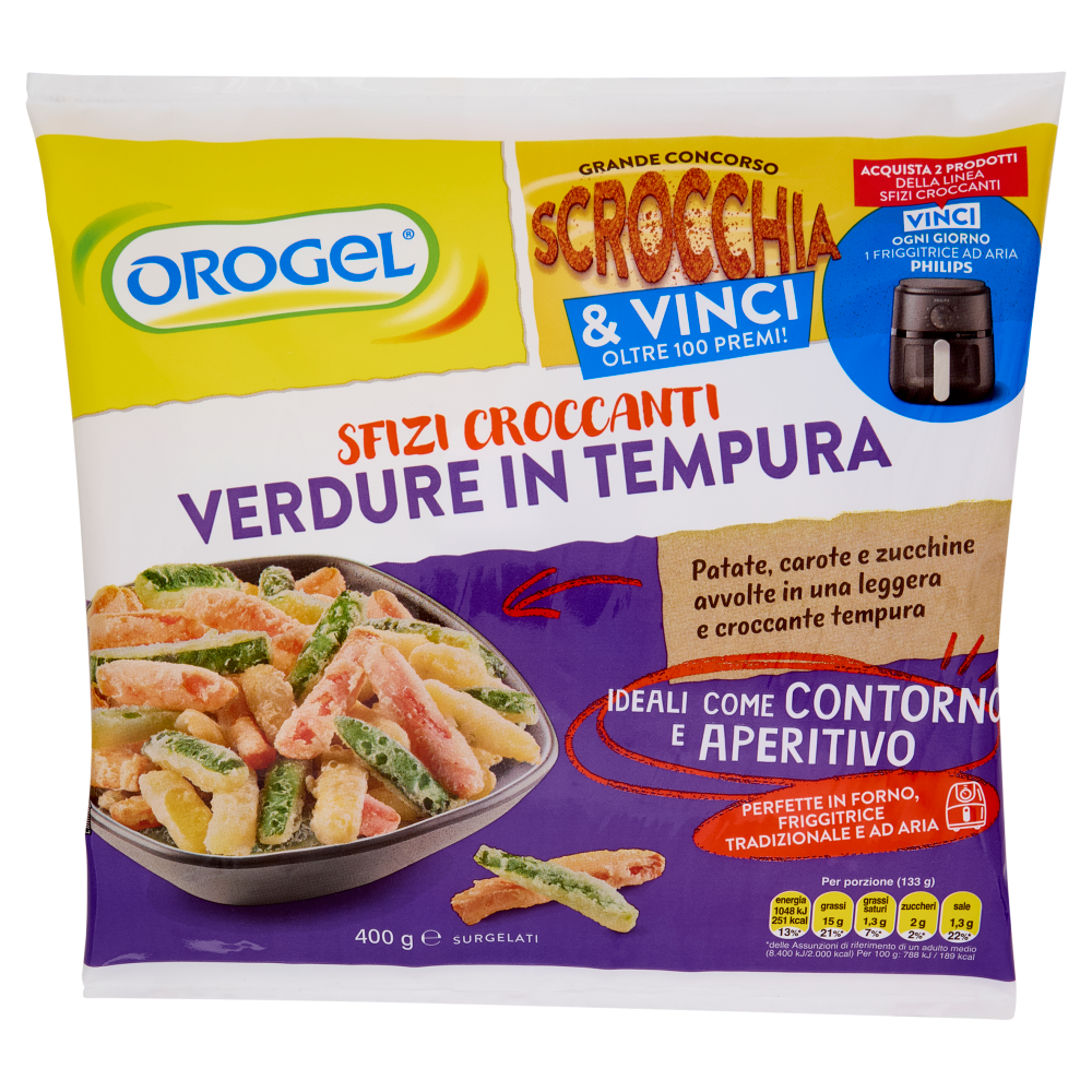 Orogel Sfizi Croccanti Verdure in Tempura Surgelati 400 g