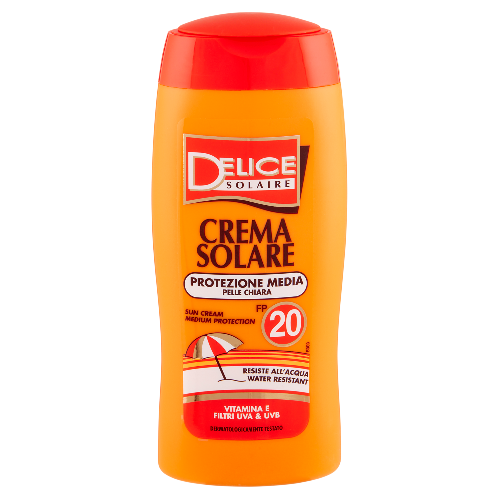 Delice Solaire Protezione Media Pelle Chiara FP 20 250 ml