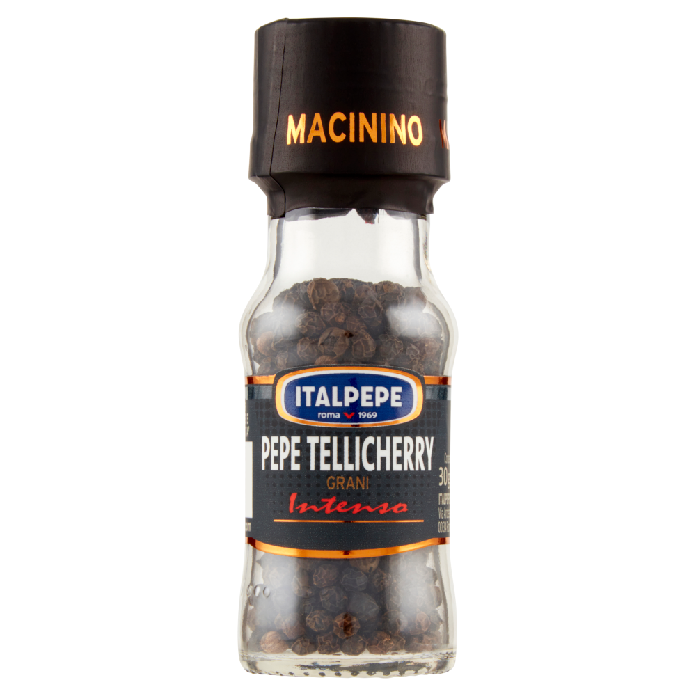 Italpepe Pepe Tellicherry Grani Inteso Macinino 30 g