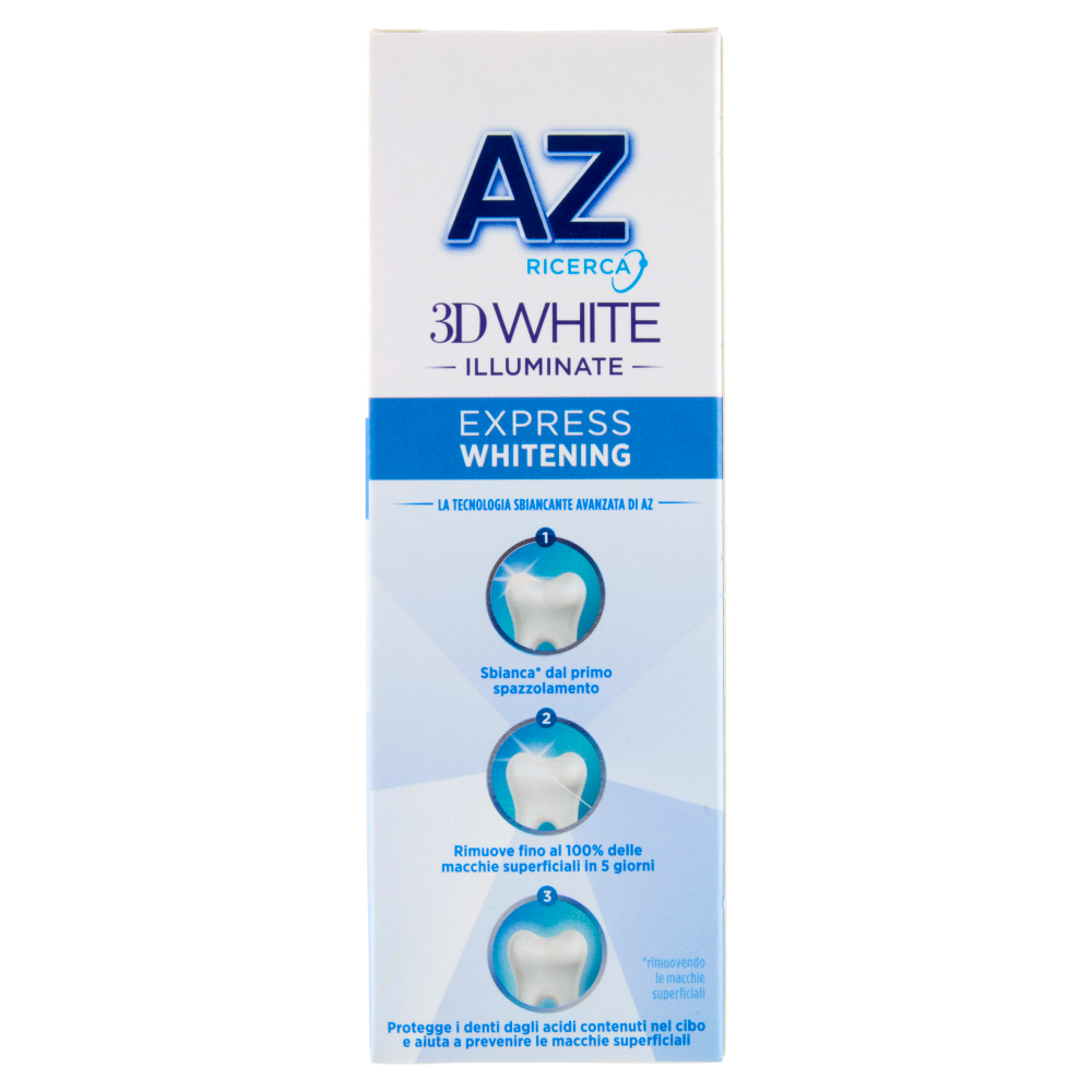 AZ Ricerca Dentifricio 3D White Illuminate Express Whitening Bianco Fresh 50 ml