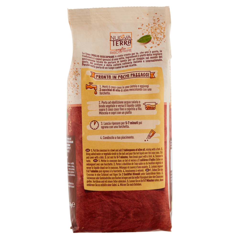 Nuova Terra voglio Riscoprire Cous Cous Integrale 400 g