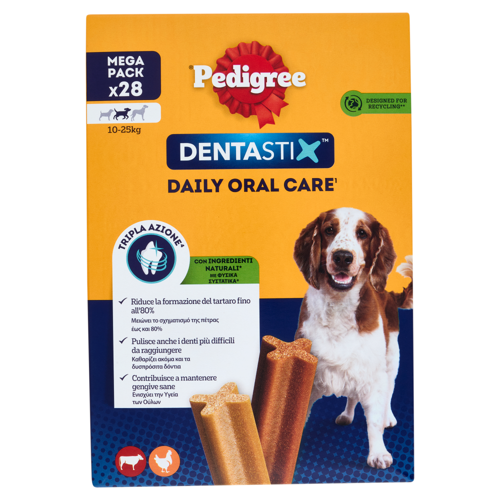 Pedigree Dentastix Snack per igiene orale Cane Medio 28 Pezzi 720 g