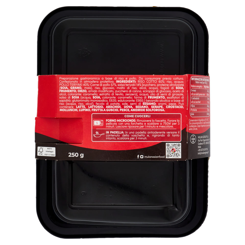Mulan Pollo Teriyaki con riso 250 g