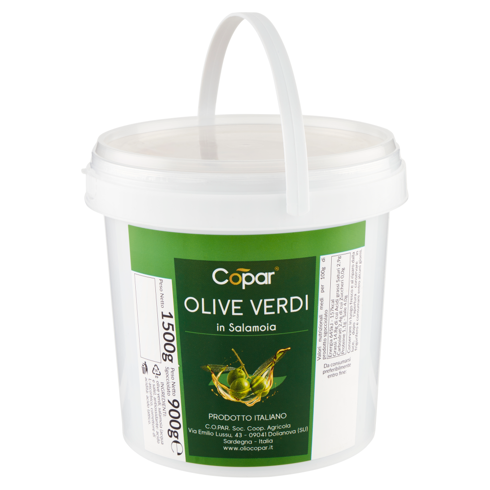 Copar Olive Verdi in Salamoia 1500 g