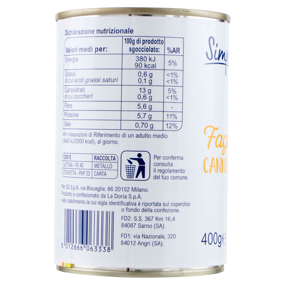 Simpl Fagioli Cannellini 400 g