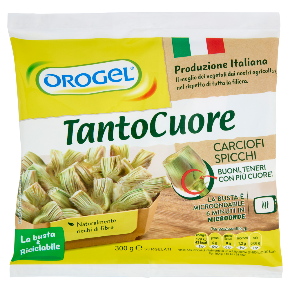 Orogel TantoCuore Carciofi Spicchi Surgelati 300 g