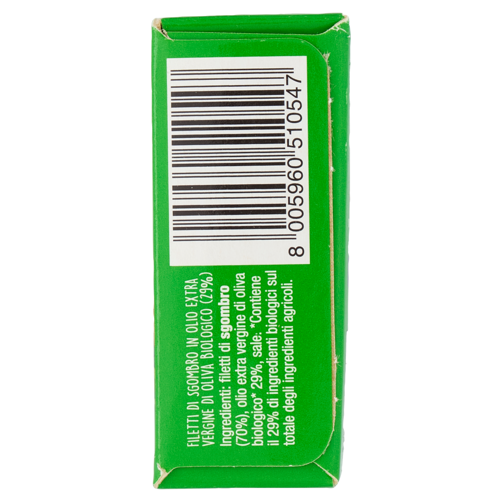 Rizzoli Filetti di Sgombro in Olio Extra Vergine d'Oliva Biologico 90 g