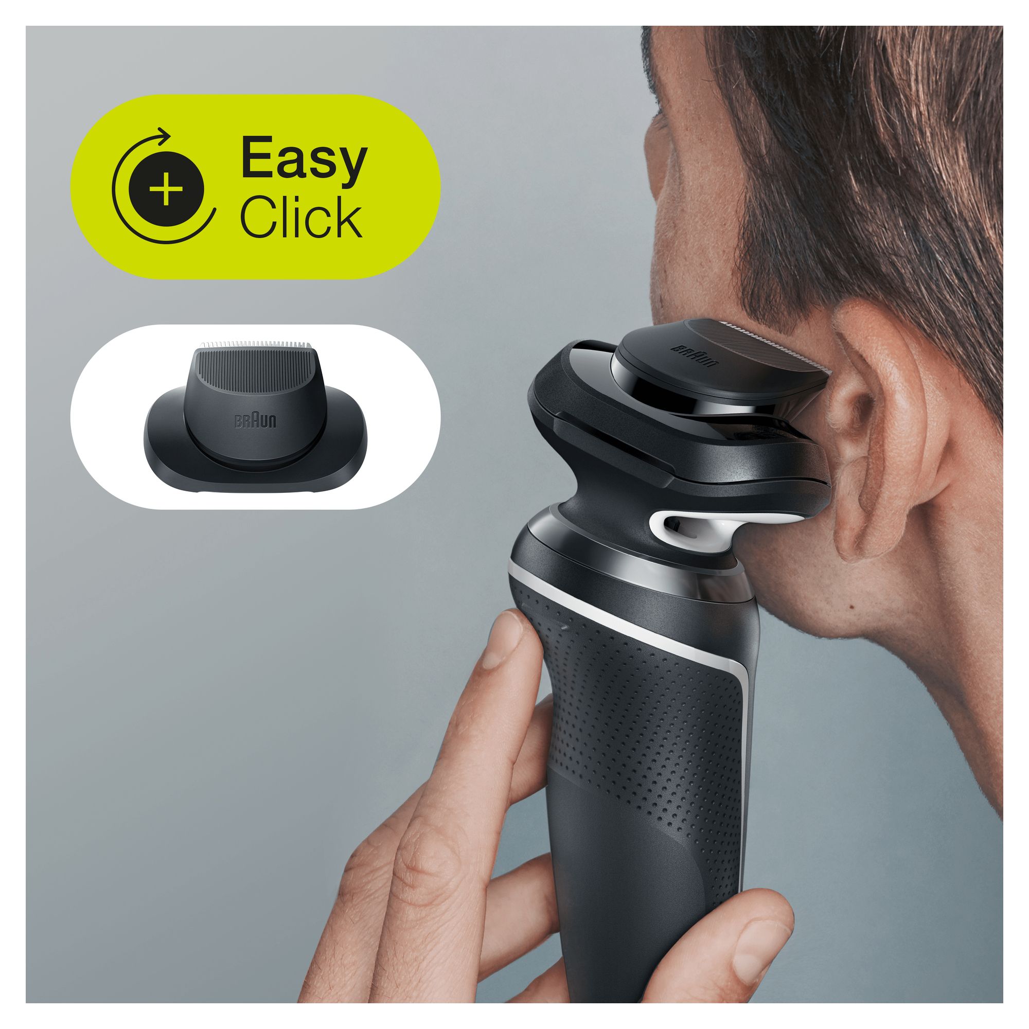 Braun Series 5 51-W1200s Rasoio Trimmer Nero, Bianco