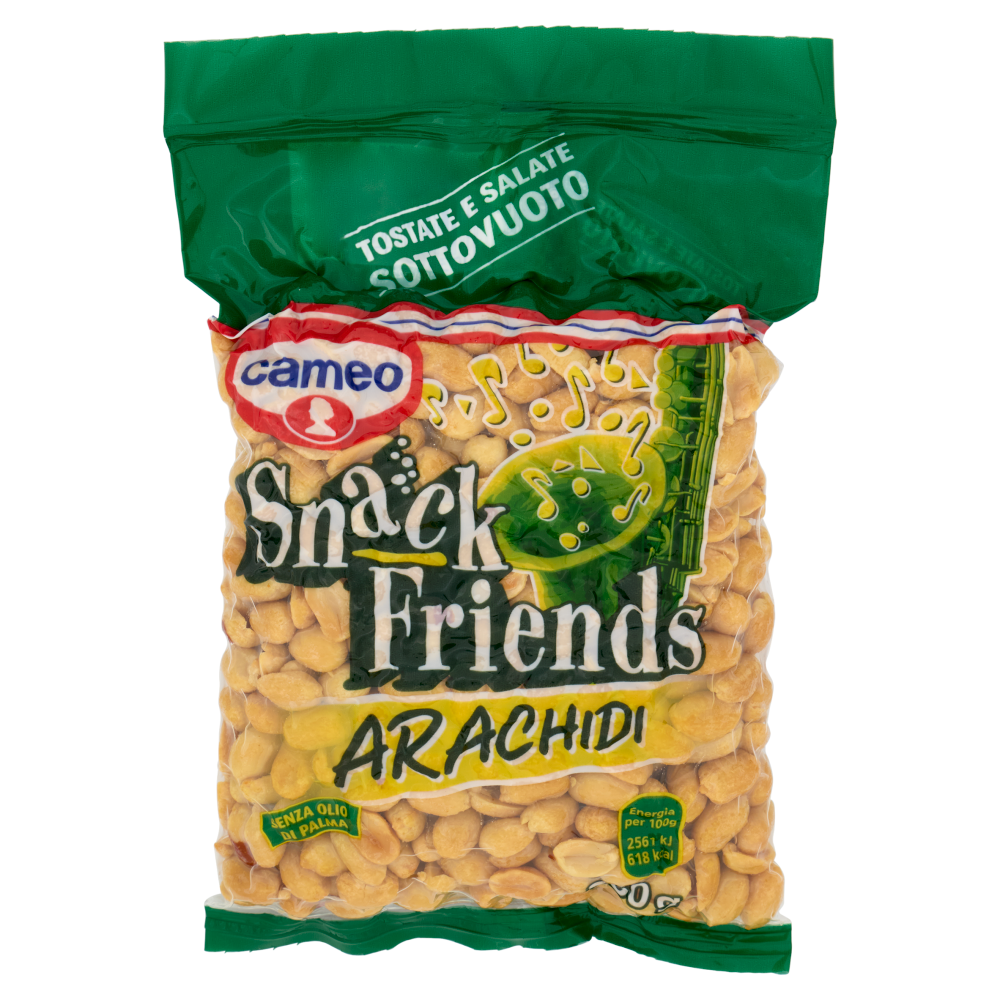 cameo Snack Friends Arachidi Tostate e Salate Sottovuoto 300 g