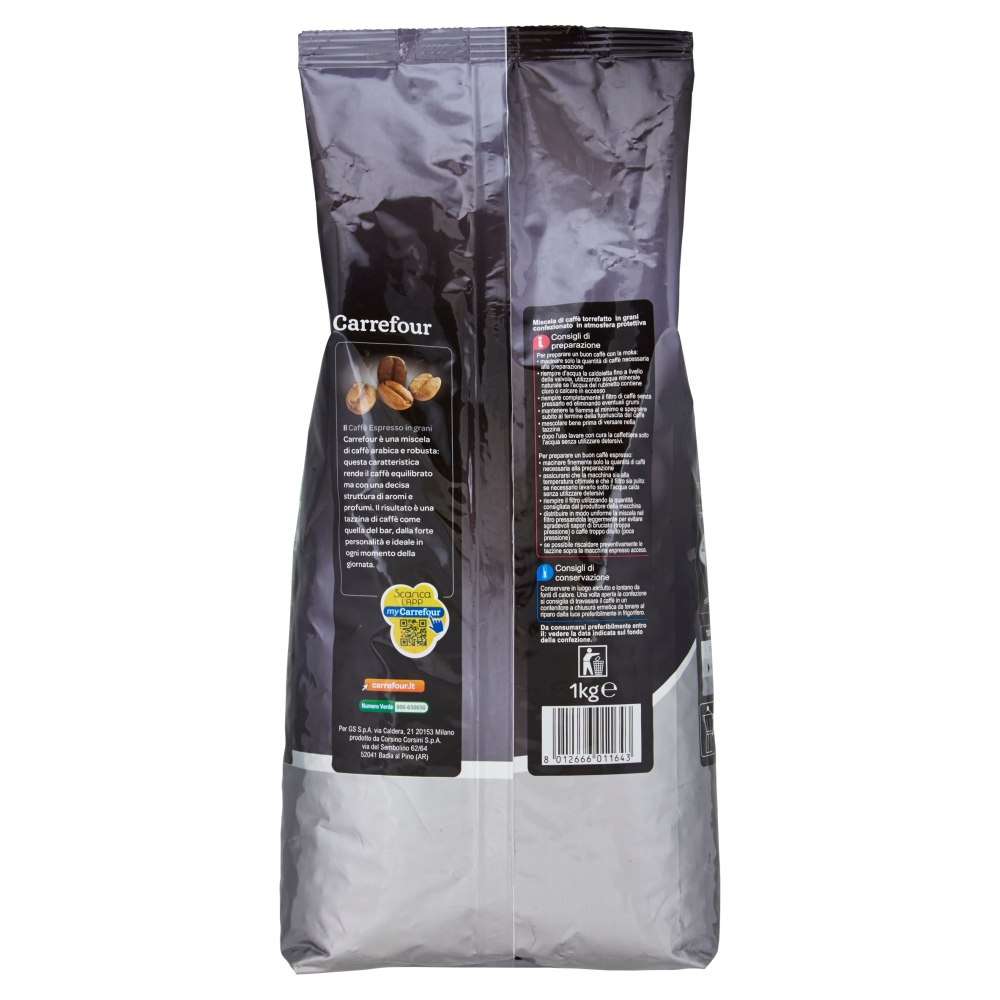 Carrefour Caffè espresso in grani Cremoso 1 kg