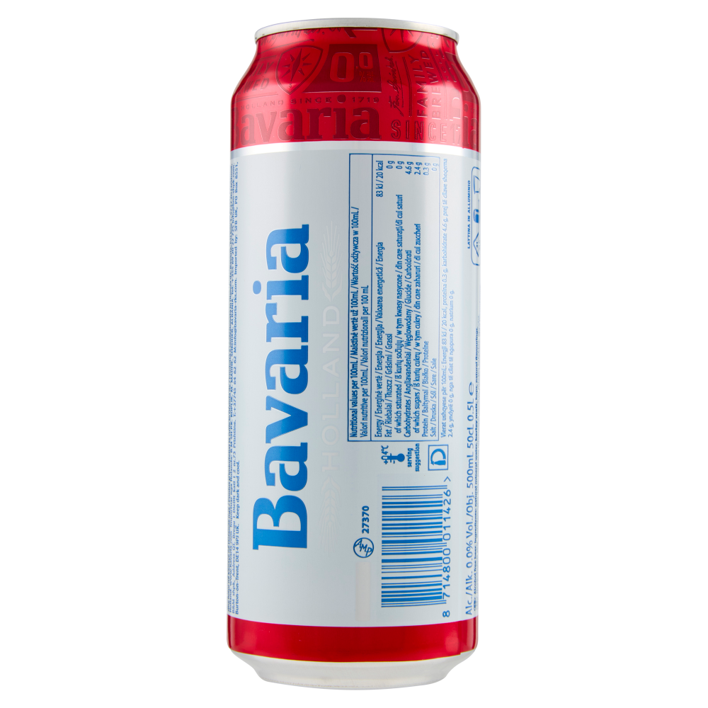 Bavaria 0.0% Alcohol Free 500 mL