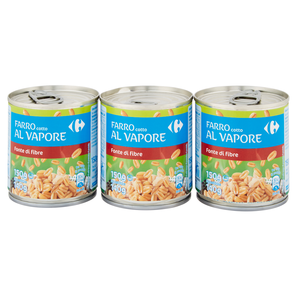 Carrefour Farro cotto al Vapore 3 x 150 g
