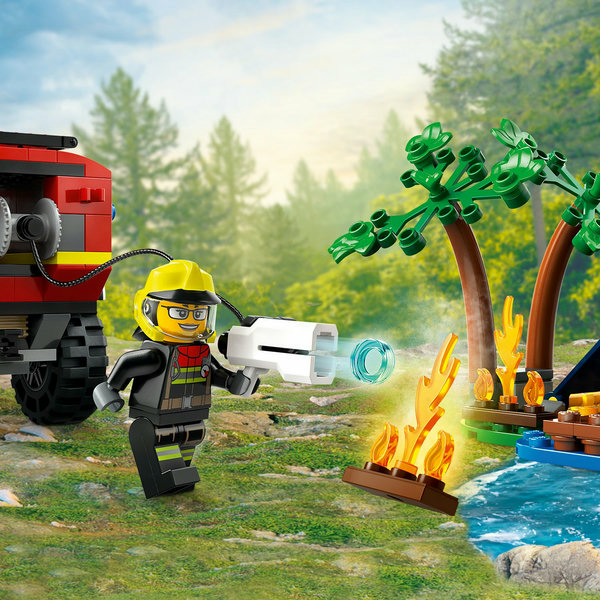 LEGO City Fuoristrada antincendio e gommone di salvataggio