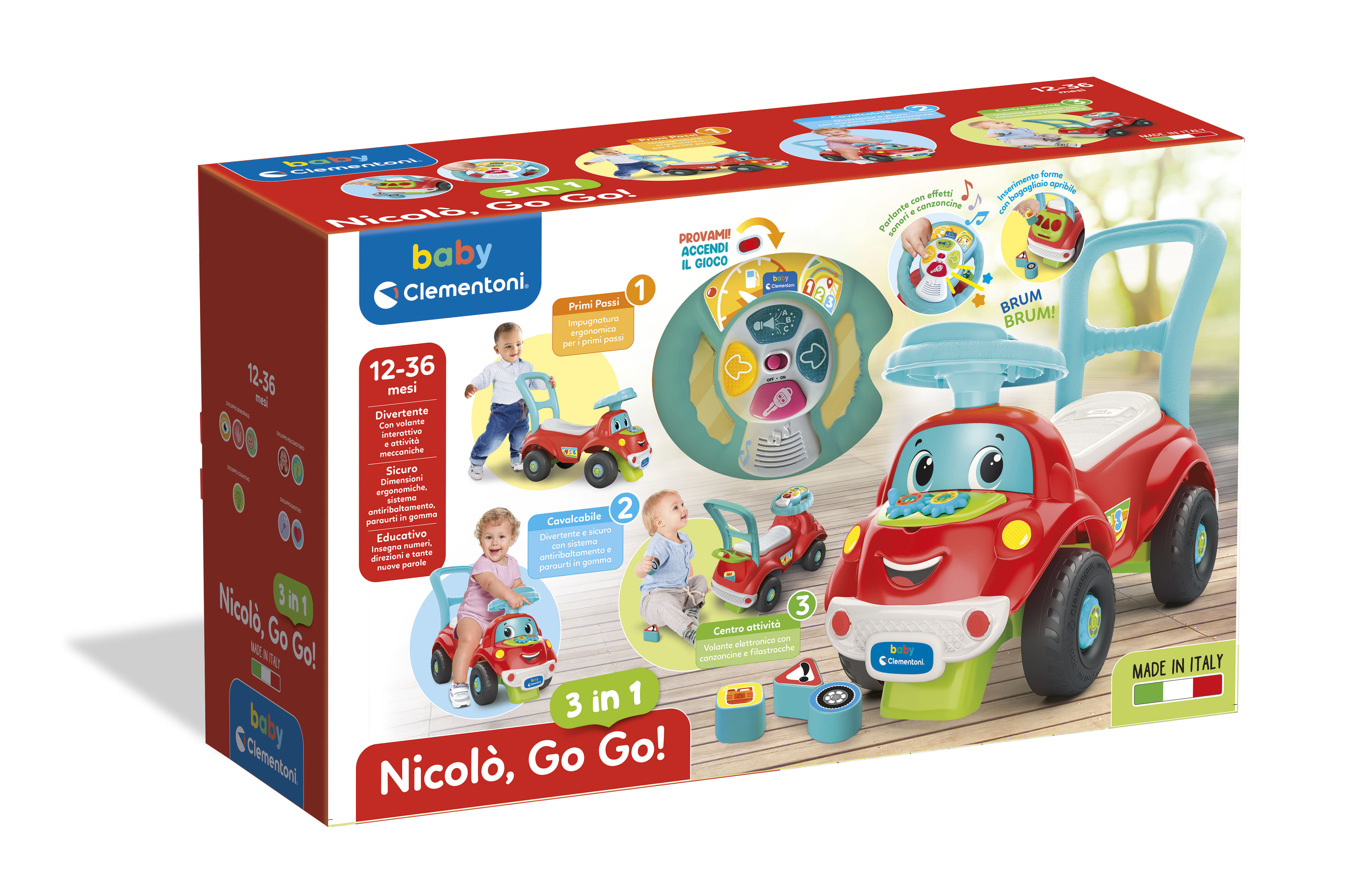 Clementoni Action & Réaction - Nicolò Go Go 3 In 1