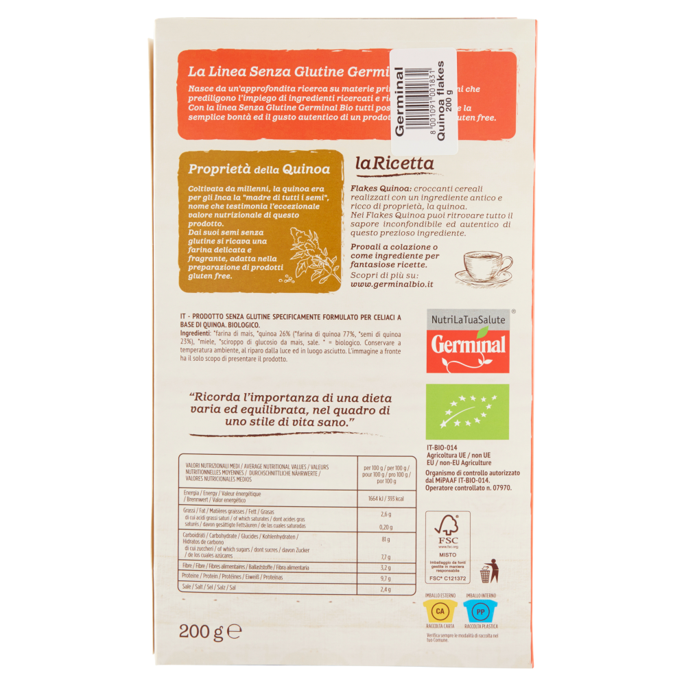 Germinal Bio Flakes Quinoa Gluten Free 200 g