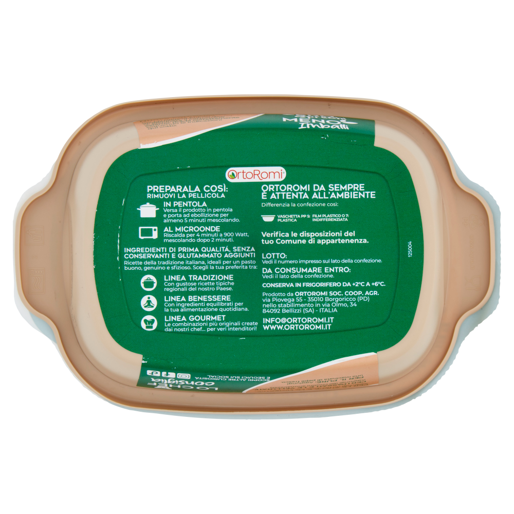 OrtoRomi Linea Gourmet Zuppa Cicoria e Patate 310 g