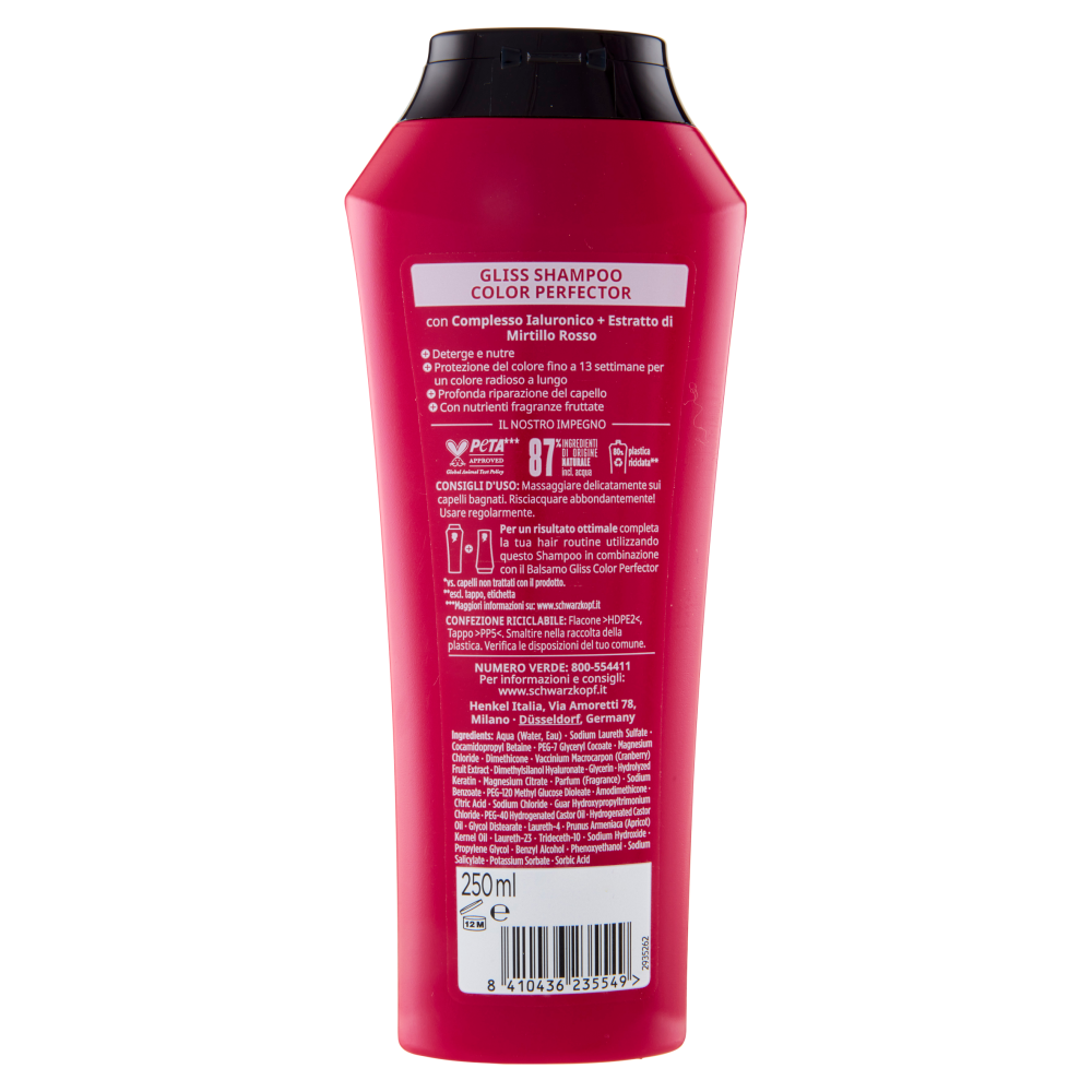 Gliss Color Perfector Shampoo Ravviva Colore 250 ml