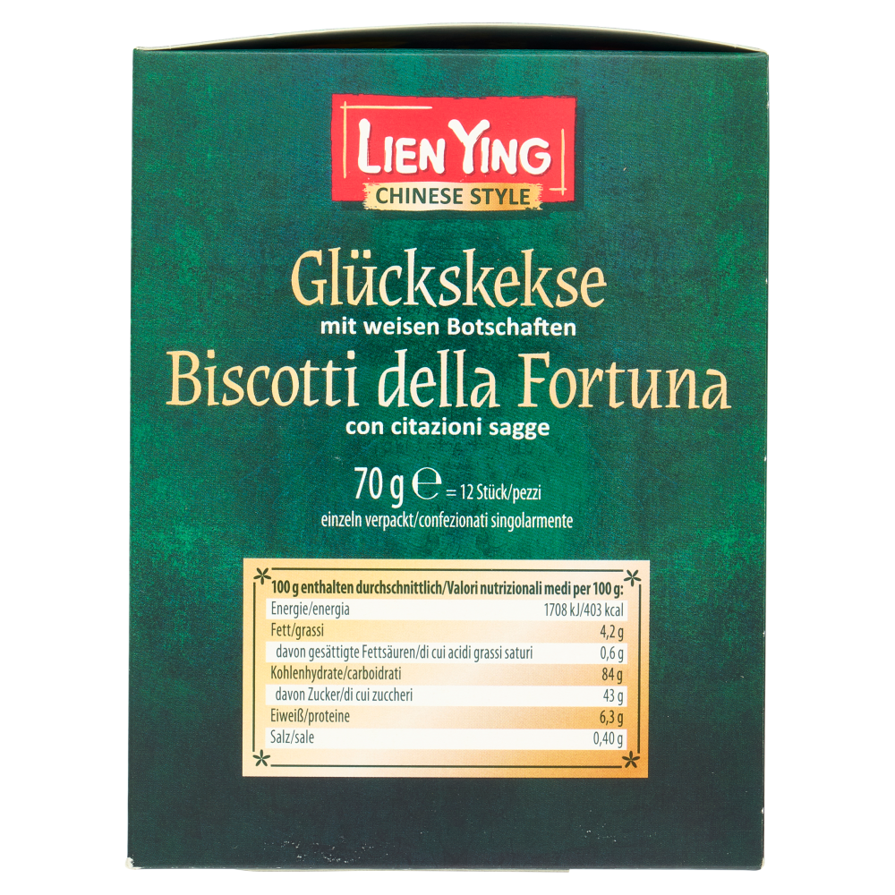 Lien Ying Chinese Style Glückskekse 70 g