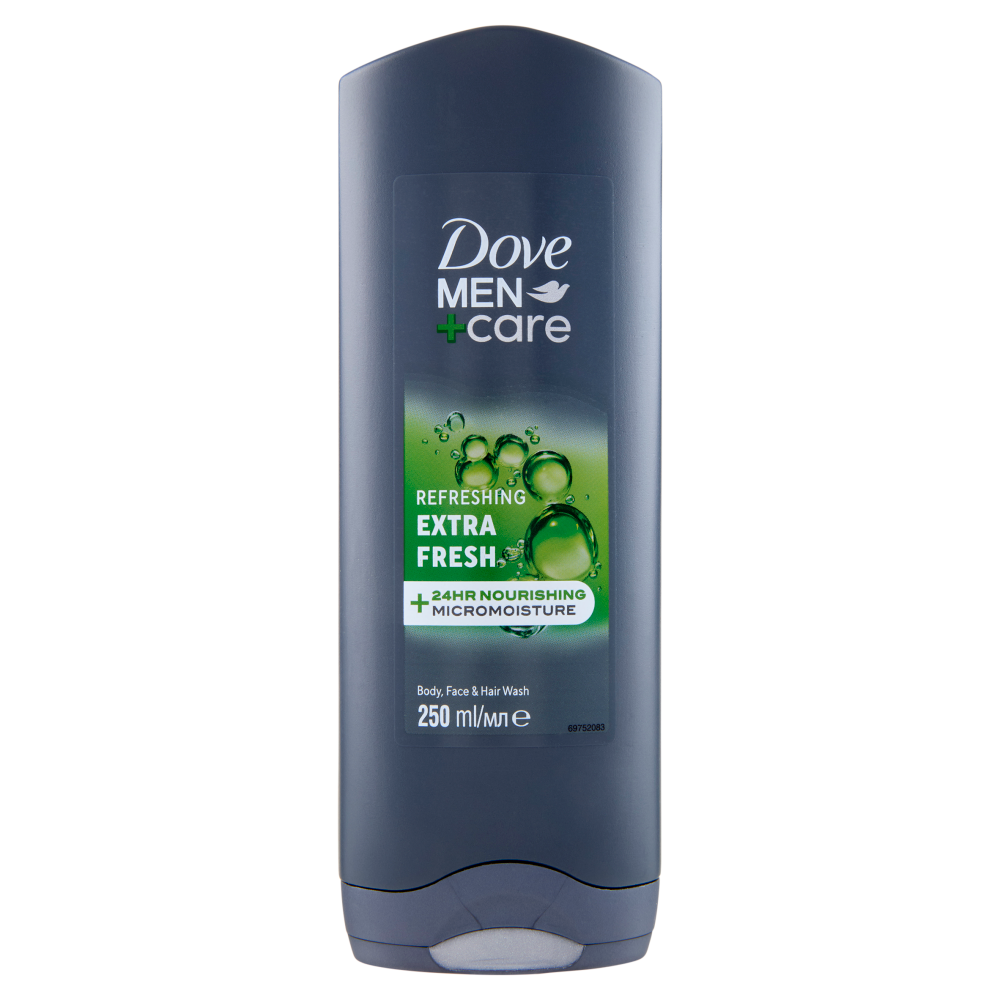 Dove Men+Care Refreshing Extra Fresh Body, Face & Hair Wash 250 ml